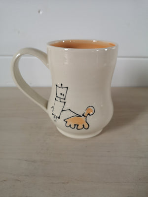 Open image in slideshow, &quot;Robot avec dinosaure&quot; mug
