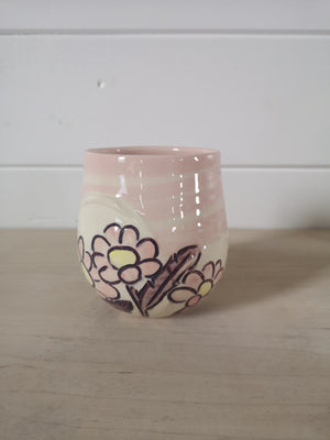 Open image in slideshow, Pink on Pink Porcelain Round Mug

