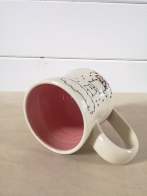 “Robot splishes and splashes” mug