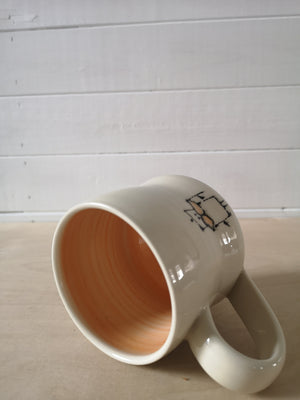 "Robot in disguise" mug